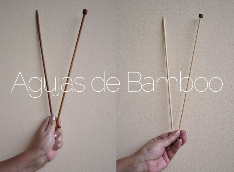 agujas de bamboo para tejer