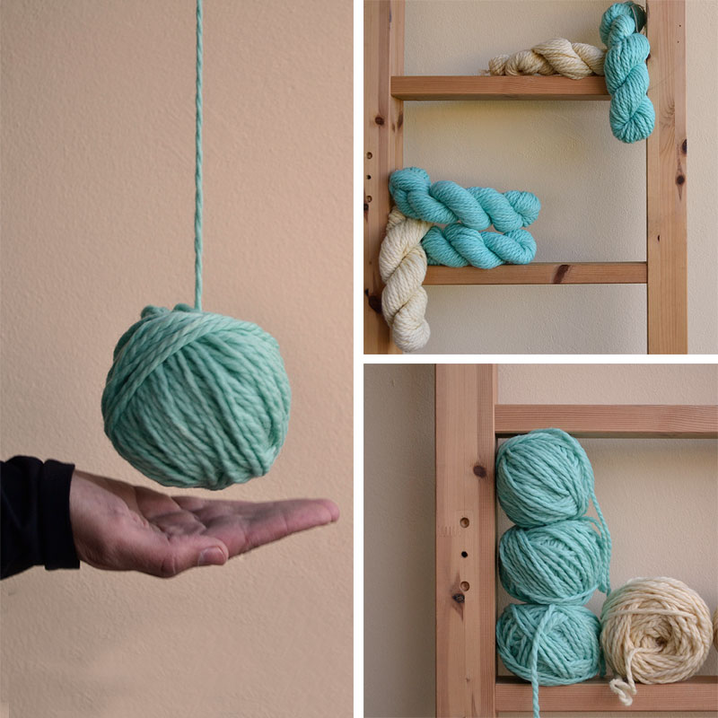 cómo hacer un ovillo de una madeja de lana